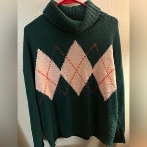 Tommy Hilfiger Argyle Turtle Neck Sweater